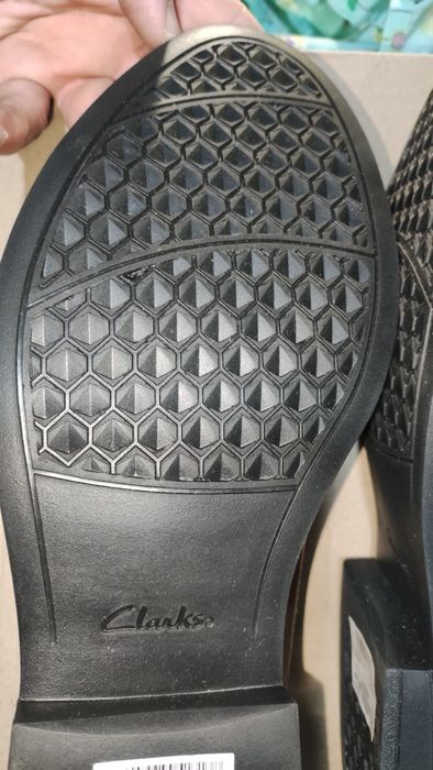 Елегантни мъжки половинки от естествена кожа Clarks №43