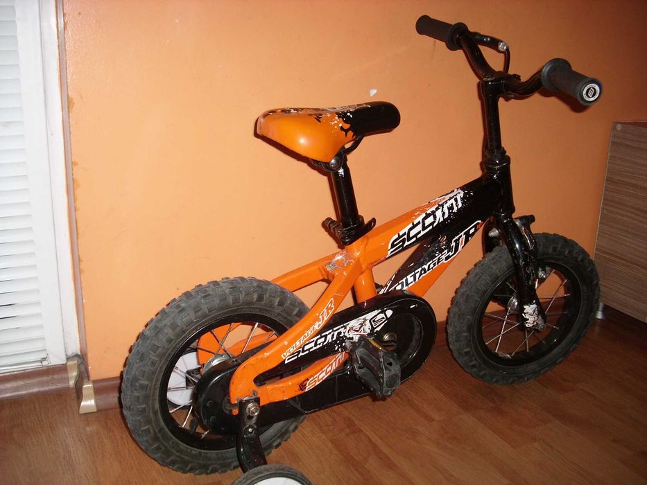 SCOTT 12 ″ USA АЛУМИНИЕВ Детски велосипед,колело с помощни колела.Промо!