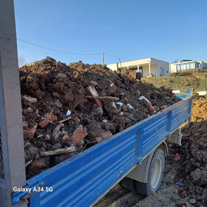 Transport nisip, pietriș, pământ de Criș,  ridic  moloz