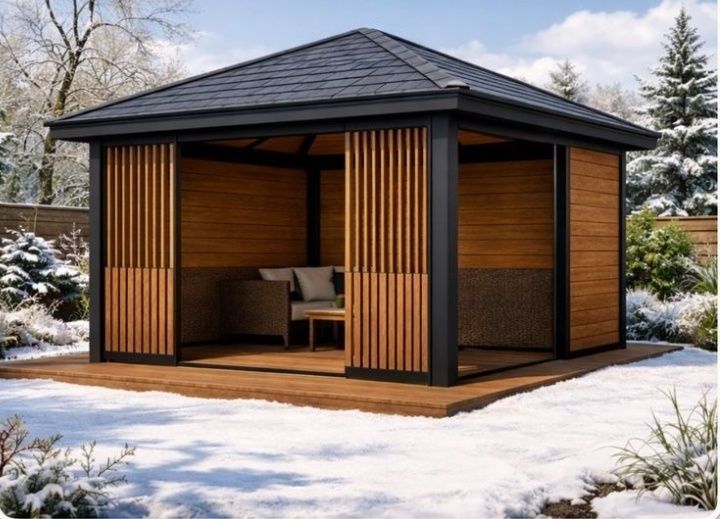 Беседки, тапчан, барбекю зоны!