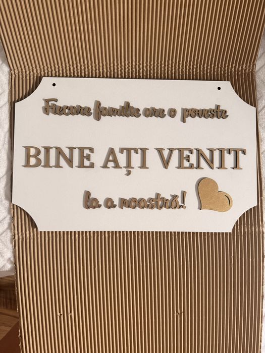 Placuta lemn nunta