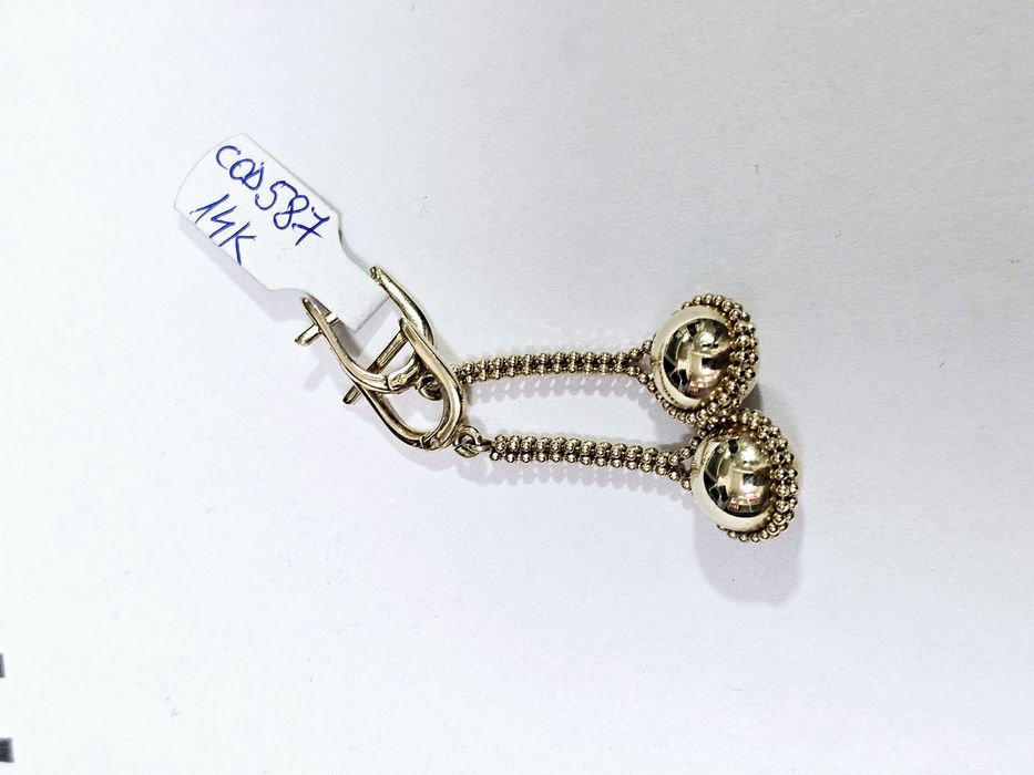 Vand cercei din aur 14 k 5.38 g cod 587