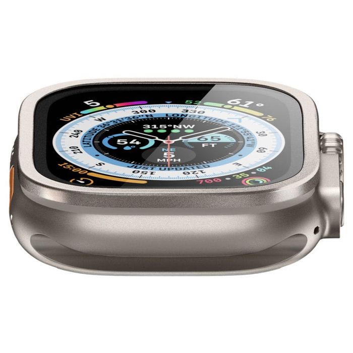 Стъклен протектор с рамка за Apple Watch Ultra (49mm) от Spigen