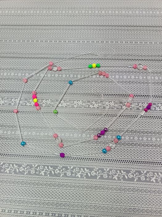 Ёлочные игрушки бусы 2,5м