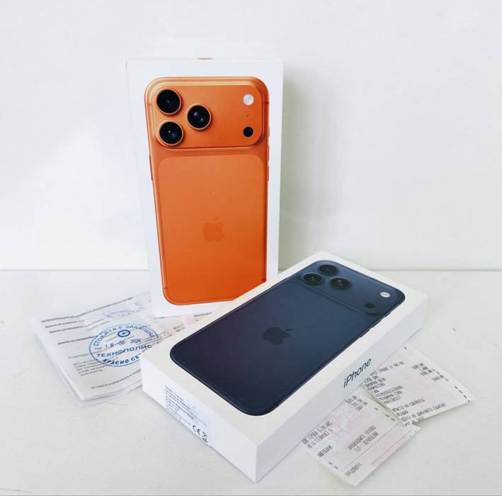 НОВ! iPhone 17 Pro Max 512GB Orange / Blue 2г.ГАРАНЦИЯ Технополис!