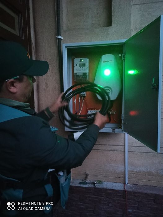 Zaryadka ustanovka qilmiz Byd L6 L7 L9 Honji Mers Bmw Lepmotor 7kv