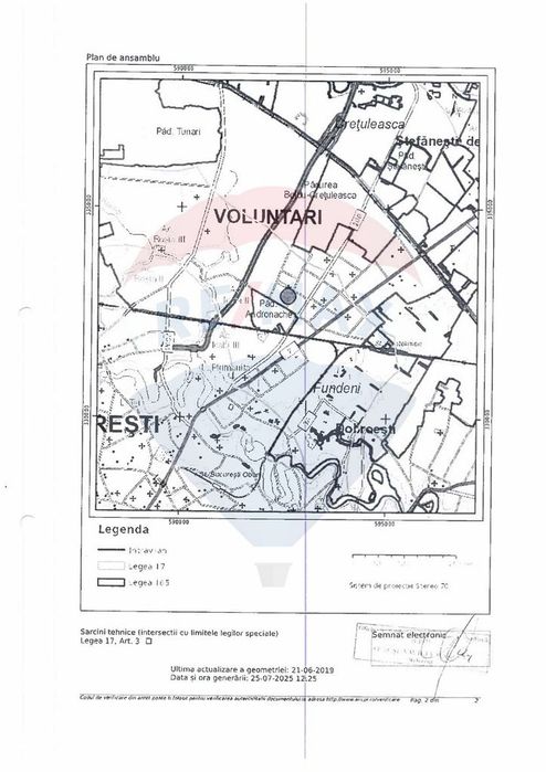 Teren intravilan construibil 315mp Voluntari / Intrarea Popasului