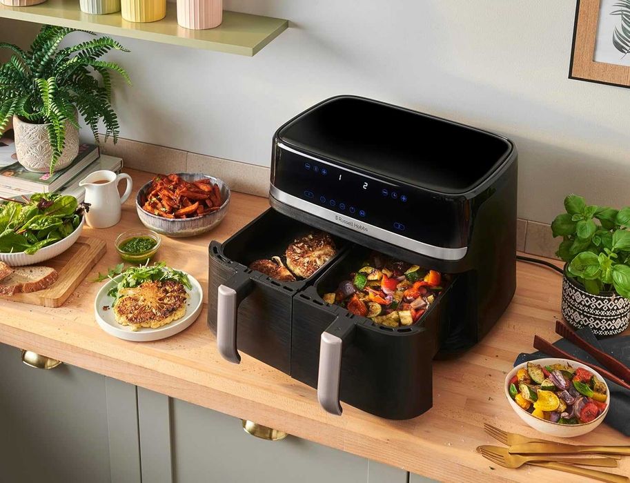 Фритюрник /Air fryer Russell Hobbs SatisFry 27681-56,2 камери, 9 л