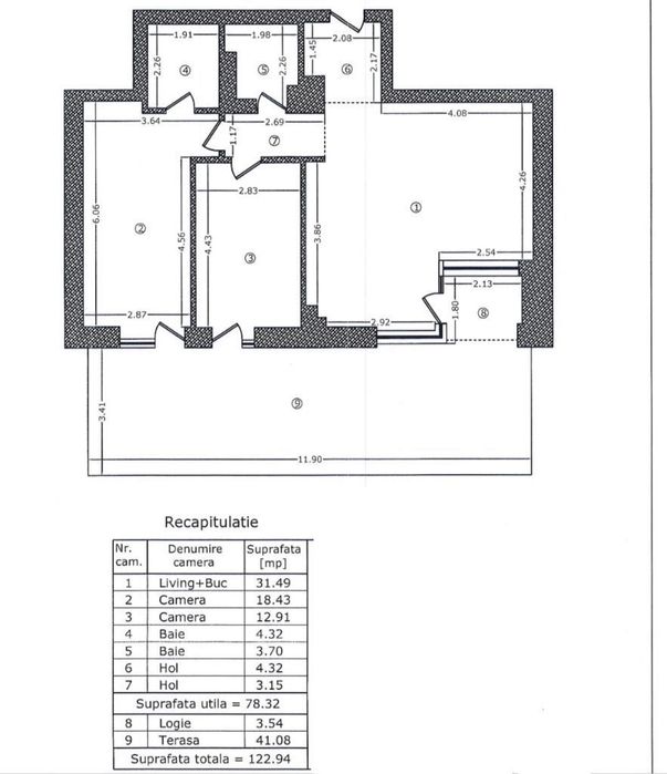 Apartament 3 Camere Aviatiei Park, Parter