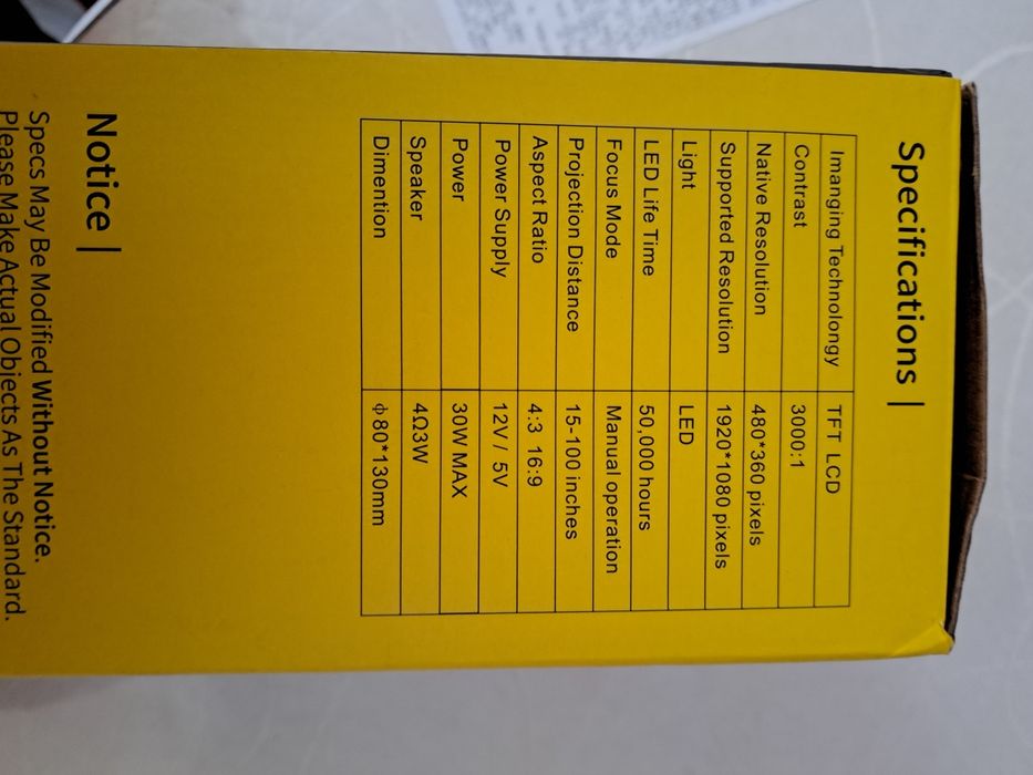 МИНИ проектор  Pro HS