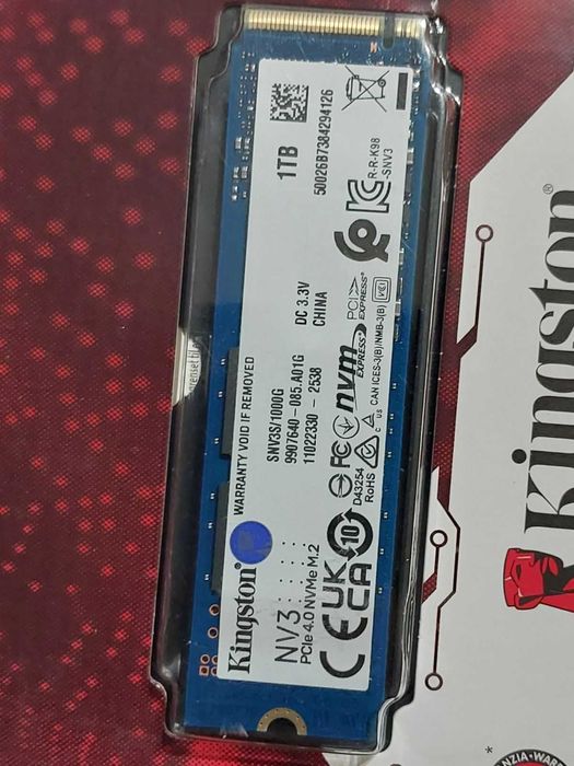 1TB M.2 NVMe Kingston NV3 (Нов с гаранция)