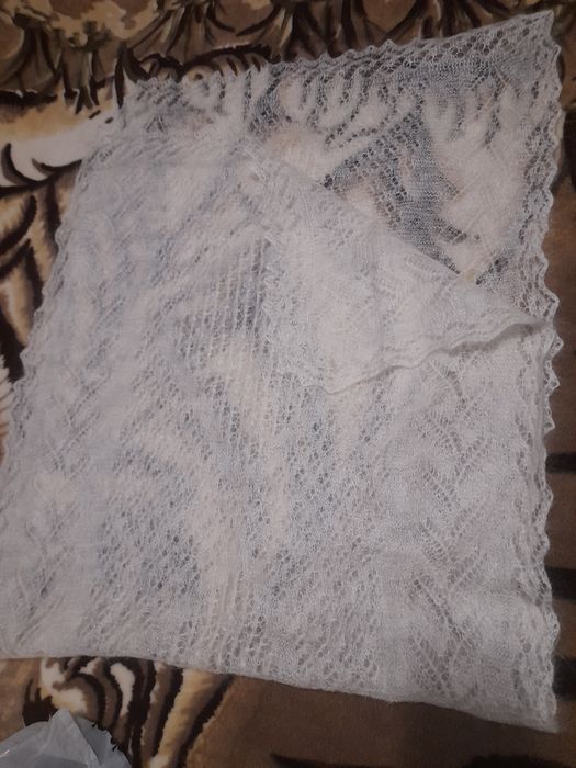 Шапка тёплая шарф паутинка