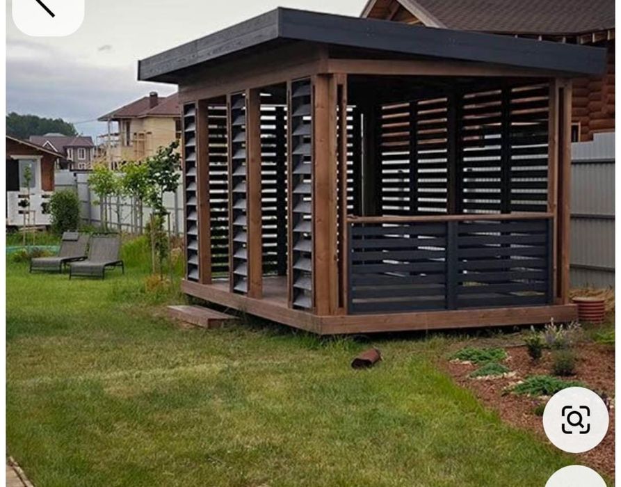 Беседка пергола качеля урна навес