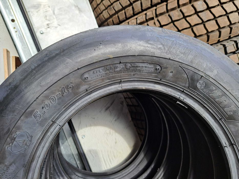 Cauciucuri de directie 5.00-15 marca MRL cu 4 pliuri anvelope noi
