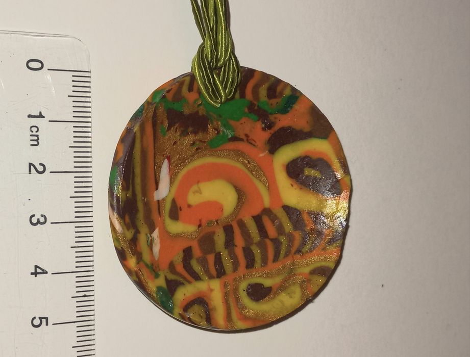 Pandantive sticlă Murano și lemn concav