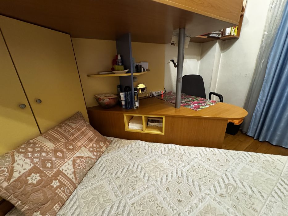 Двуетажно легло с бюро ракла и шкафчета