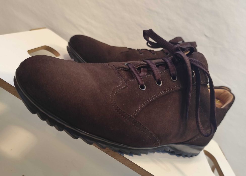 Pantofi casual 45 45.5 suede de lux Bruno Magli piele naturala