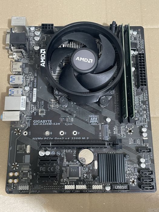 Kit placa de baza AM4 16gb ram ddr4+ryzen 3 2200g+ cooler stock