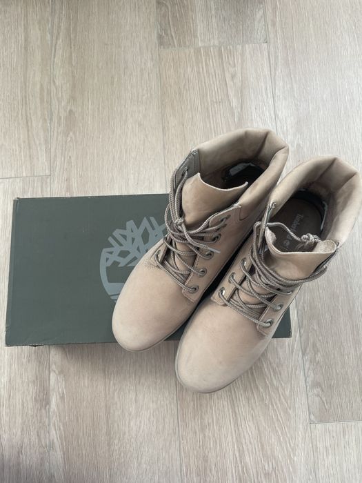 Боти Timberland 6-Inch Premium – бежови, естествена кожа