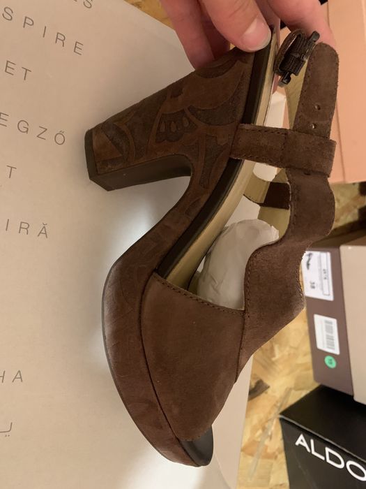 Geox Respira: Sandale cu toc si platforma