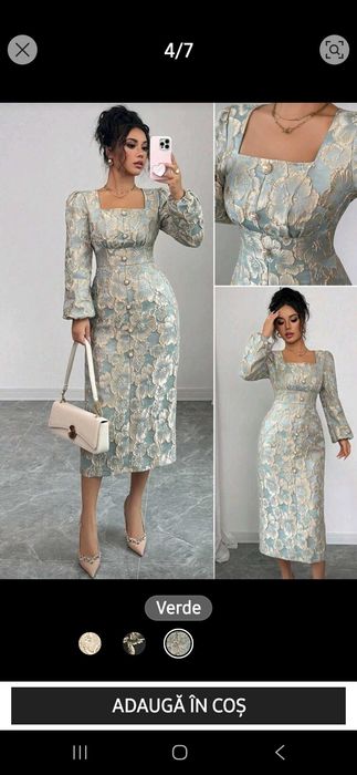 Rochie elegantă verde