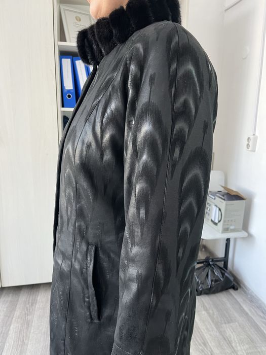 Дубленка с норковым воротником