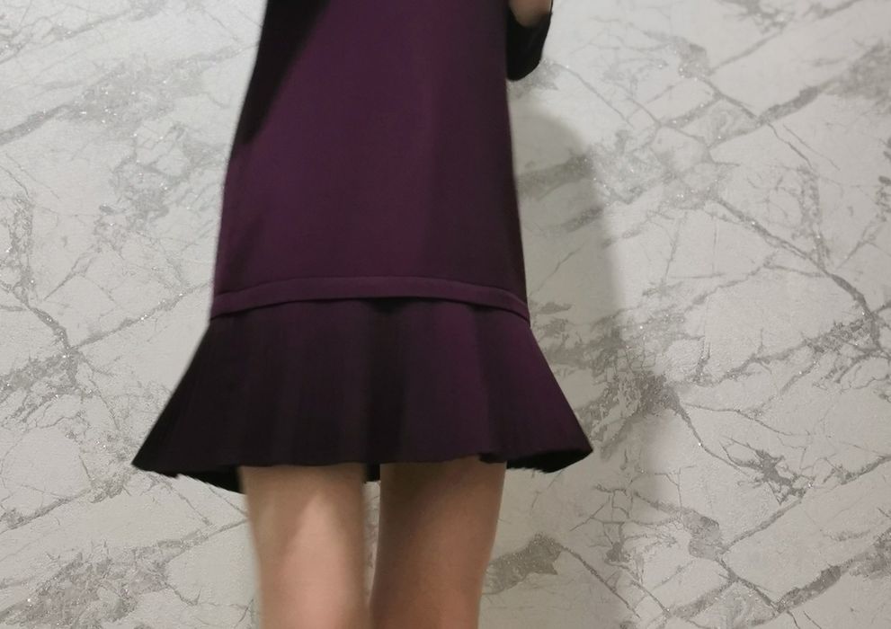 Платье, чёрное, фиолетовое