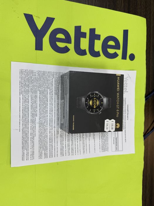 ЗАПЕЧАТАН 46mm Huawei watch GT 6 Pro Гаранция Yettel 2028г. Black GT6