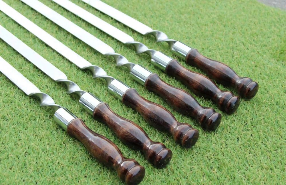 Шампура шашлычные палочки на деревянной ручке