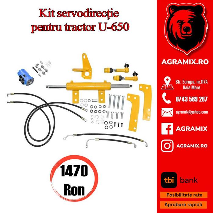 Kit servo U450,445,480,550 kit servo U650, cu pompa danfoss Agramix