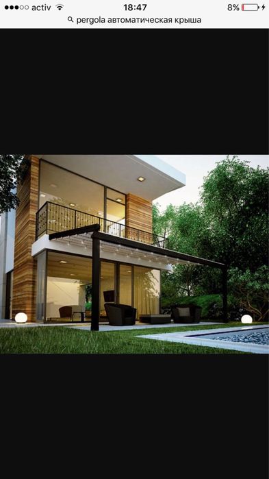 Навес пергола маркиза летник терраса веранда