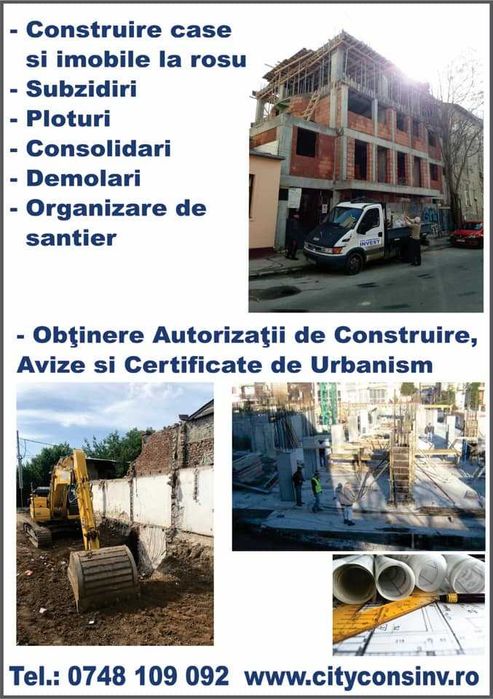 Constructii si renovari case / imobile la rosu / apartamente