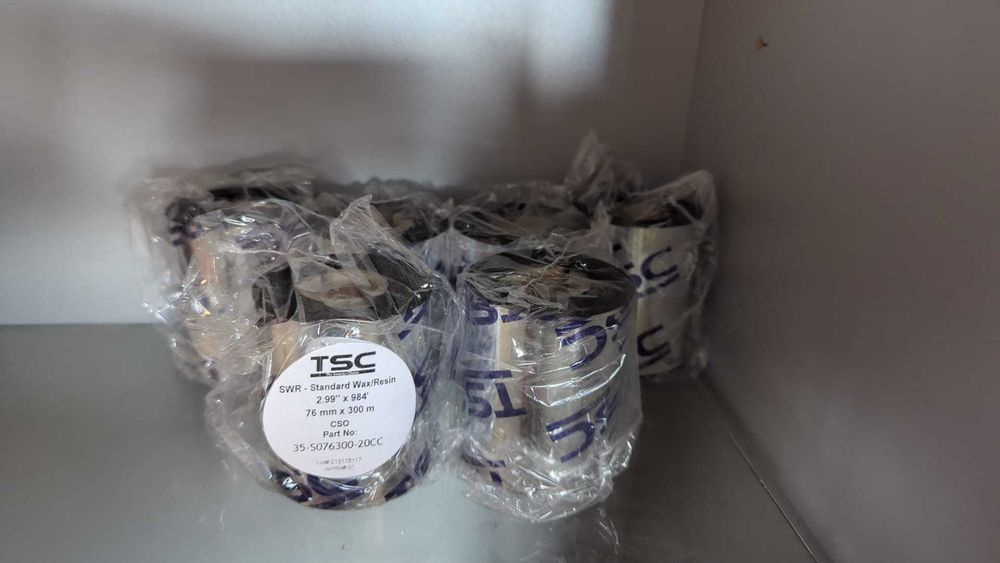 Imprimanta Etichete Cod Bare TSC TE200, USB + 6 Riboane cadou