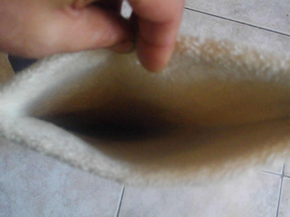 №38-Ботуши-Зимни-Дамски-Апрески-400мм-Естествена Кожа-Почти Нови-Памук