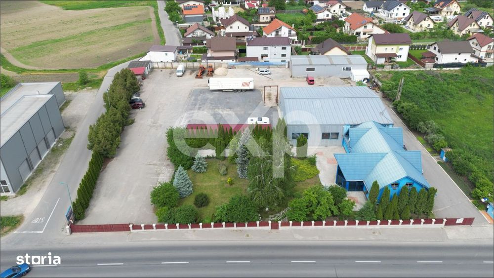Proprietate industriala cu vizibilitate DN13 – Hala, birouri si tere