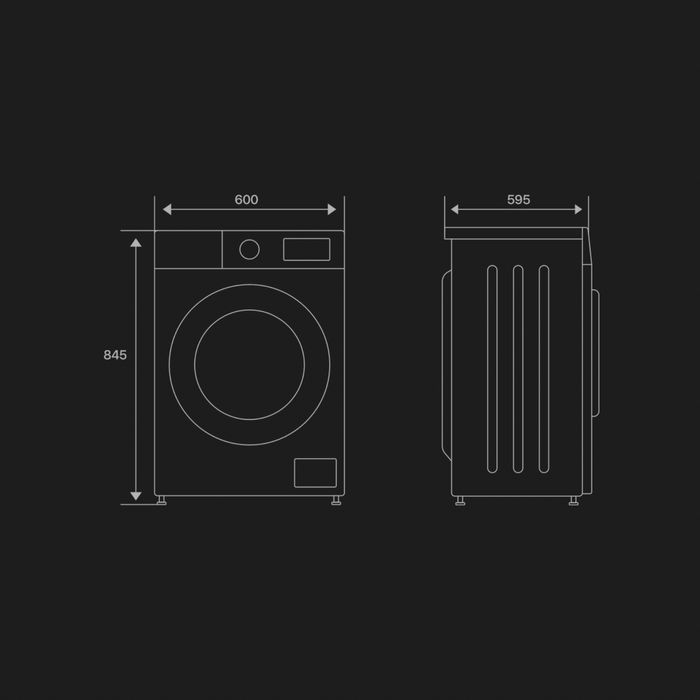 Сушильная машина HOFMANN 8 кг BLDS Invertor