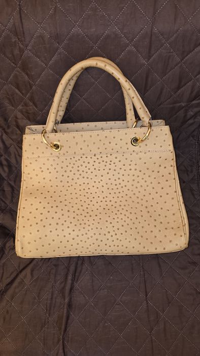 Geantă damă din piele de struț Elegance Paris