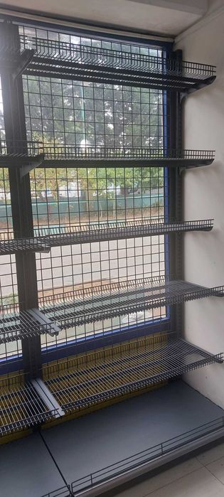 Стелажи за магазин с мрежест гръб, Крайстенни стелажи,Островни стелажи