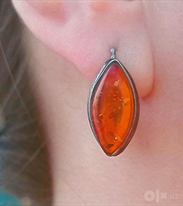 Серебро комплект (янтарь)