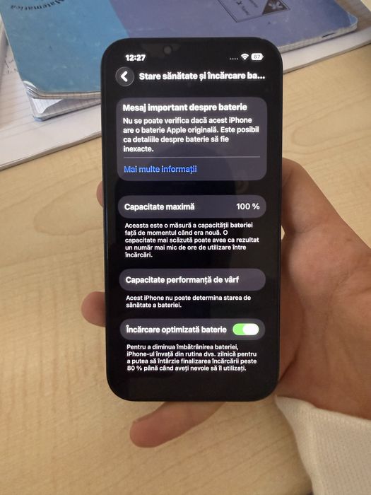 Iphone 13 simplu 128 g 100 baterie mai multe detali in pv