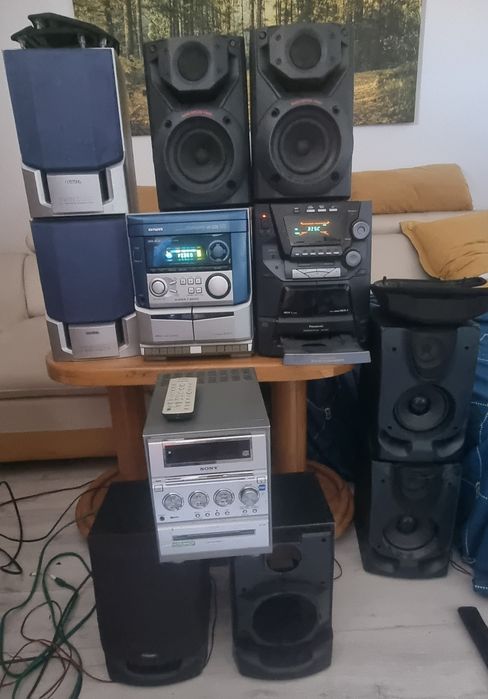Boxe Philips,combina Panasonic, Sony, Aiwa