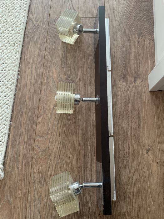 Полилей, метален, цвят венге