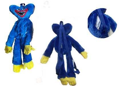 Плюшена играчка Раница Хъги Лъги Huggy Wuggy, Синя/Розова