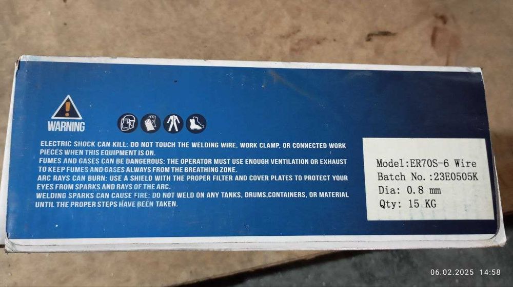 Сварочная проволока  ER70S-6 Китай (св08г2с)