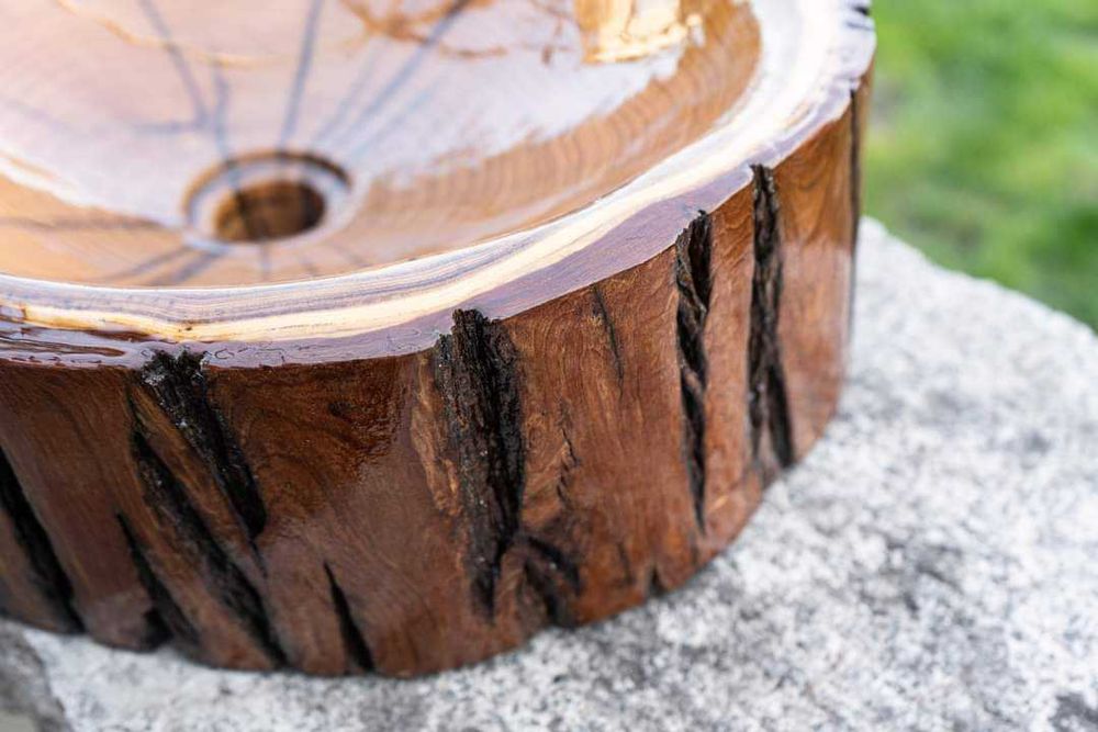 Мивка от дърво акация