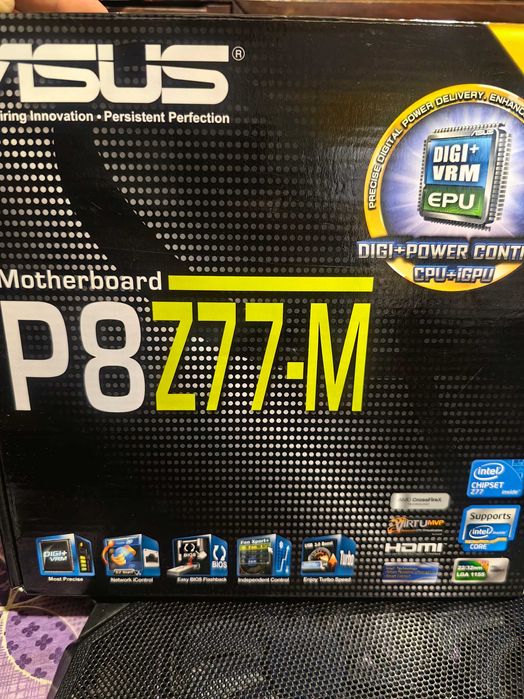 Дънна платка + Процесор, Asus P8Z77-M, LGA1155, CPU: I5 3450