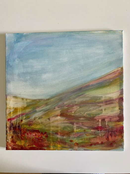 Tablou 40x40 unicat “Fields of Poppies” (Câmp cu Maci)