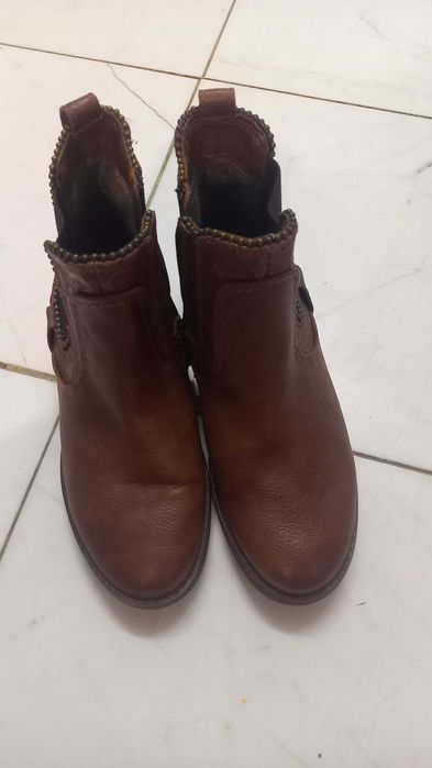 Дамски боти, естествена кожа, Mustang