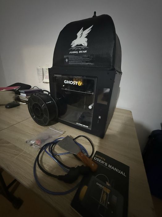 3D-принтер почти новый + 2 катушки пластика в подарок