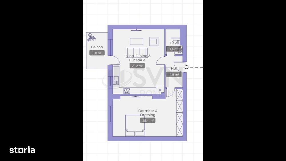Apartament 2 camere Erou Iancu Nicolae Jollie Ville